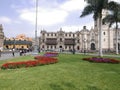 ArchbishopÃ¢â¬â¢s palace in Lima Royalty Free Stock Photo